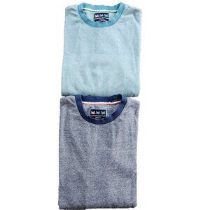 Charleston Threads Sweatshirt Mens L Lot of 2 LS Crewneck Cotton Navy Turquoise